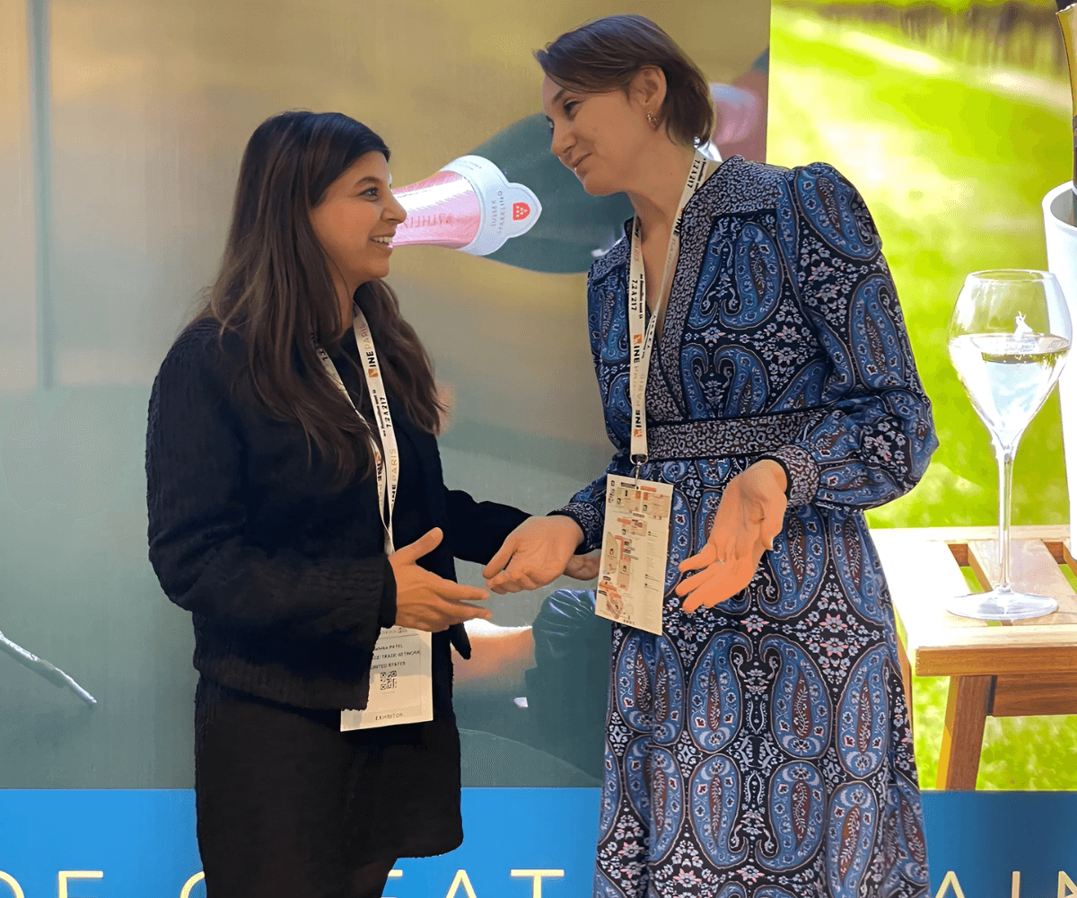 Malvika Patel With Nicola Bates, CEO of Wines of GB