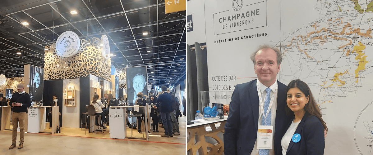 Champagne des Vignerons growers exhibiting at WineParis 2025.
