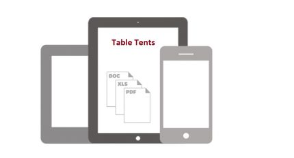 Photo for: Table Tents