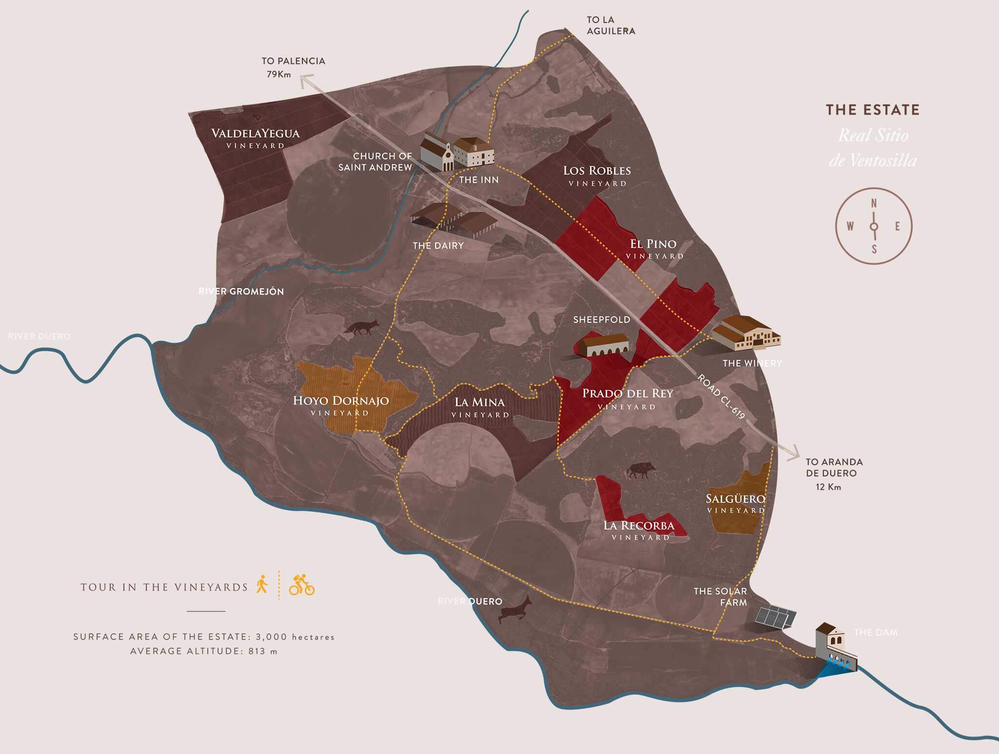 Prado Rey Winery Estate Map