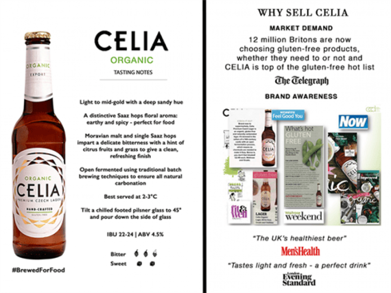 Celia Premium Czech Lager Organic & Gluten Free Beer 330ml - Flavers -  International Flavours Shop