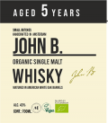 Photo for: JOHN.B Organic Single malt whisky 5 y.o.