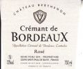 Photo for: CREMANT DE BORDEAUX ROSE CHATEAU BERTHENON  92 POINTS TASTINGS. COM GOLD MEDAL