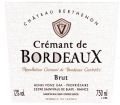 Photo for: CREMANT DE BORDEAUX WHITE CHATEAU BERTHENON 87 POINTS TASTINGS.COM SILVER MEDAL