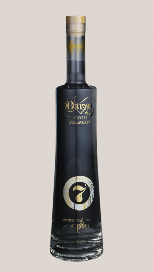 Ouzo 7 epta Premium Gold | Extra Premium Greek Ouzo with Chios Mastic