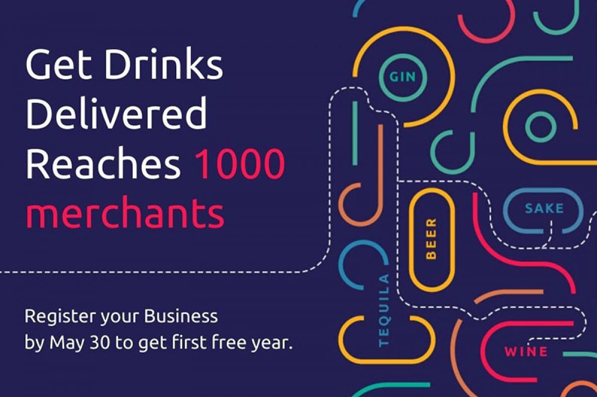 Photo for: Get Drinks Delivered Reaches 1000 Merchants